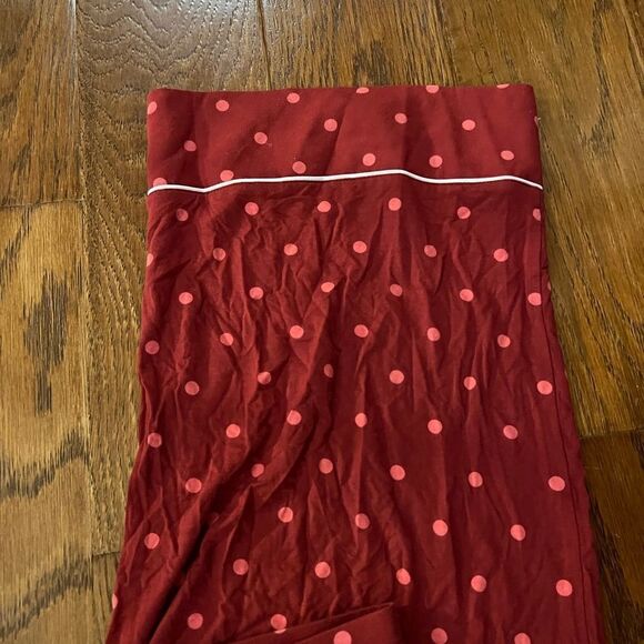 Super soft Love by Gap rust and pink polka dot lounge pants size L - Picture 3 of 5